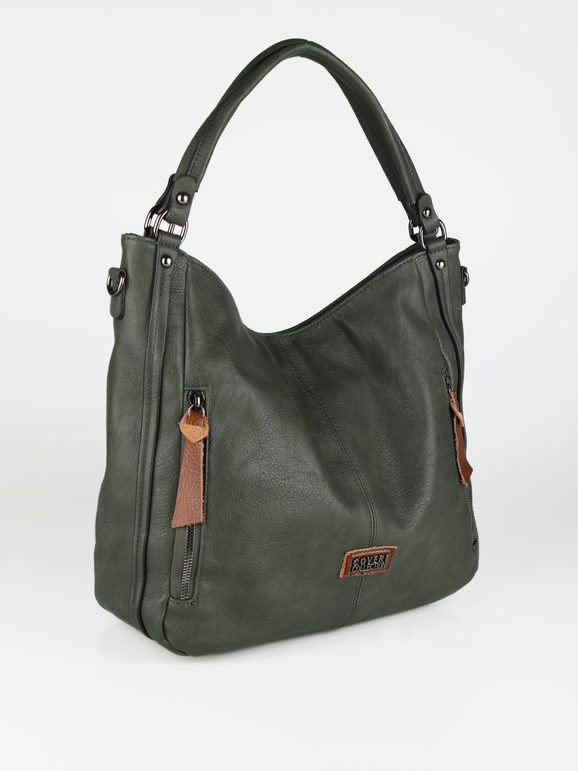 Coveri Collection Borsa donna modello hobo con zip