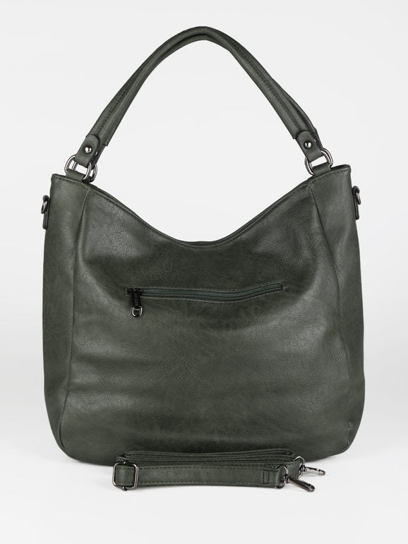 Coveri Collection Borsa donna modello hobo con zip
