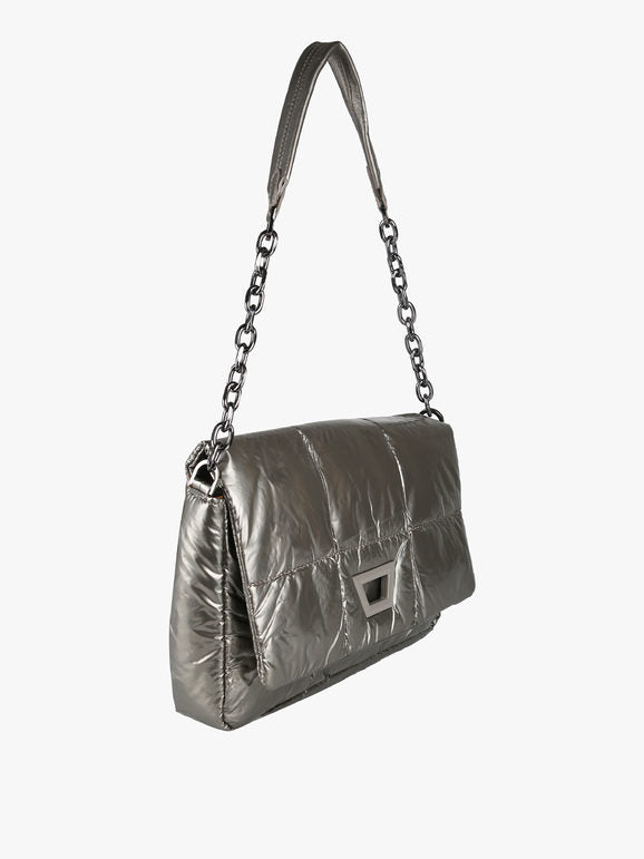 Solada Borsa donna puffer trapuntata con manico a catena
