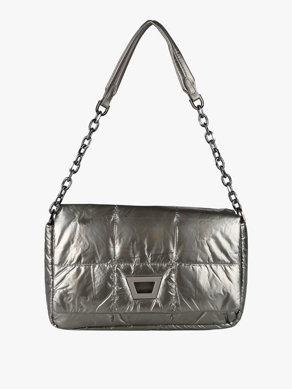 Solada Borsa donna puffer trapuntata con manico a catena