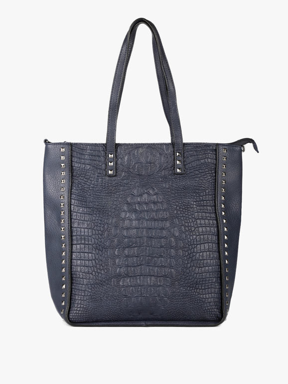 Borsa donna shopper con borchie